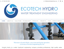 Tablet Screenshot of ecotechhydro.com
